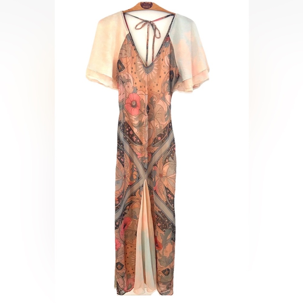 Free People Celestial Nights Fairy Combo Maxi Dress NWT Size XS - Picture 5 of 15